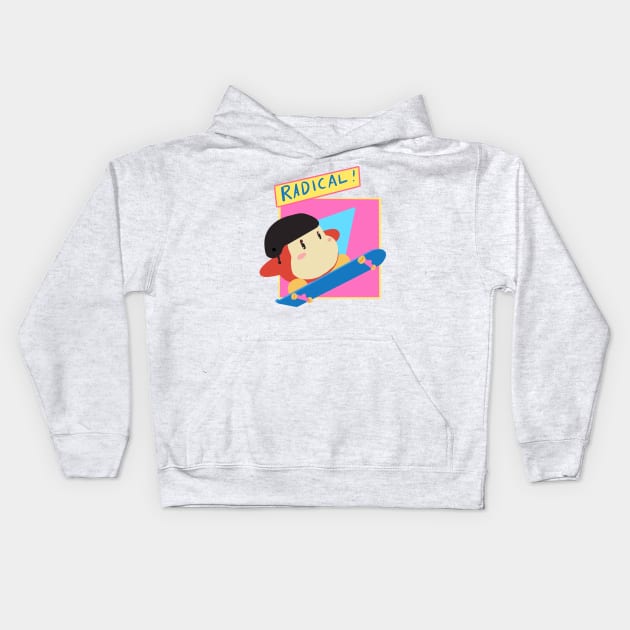 skate r dee Kids Hoodie by inkpocket